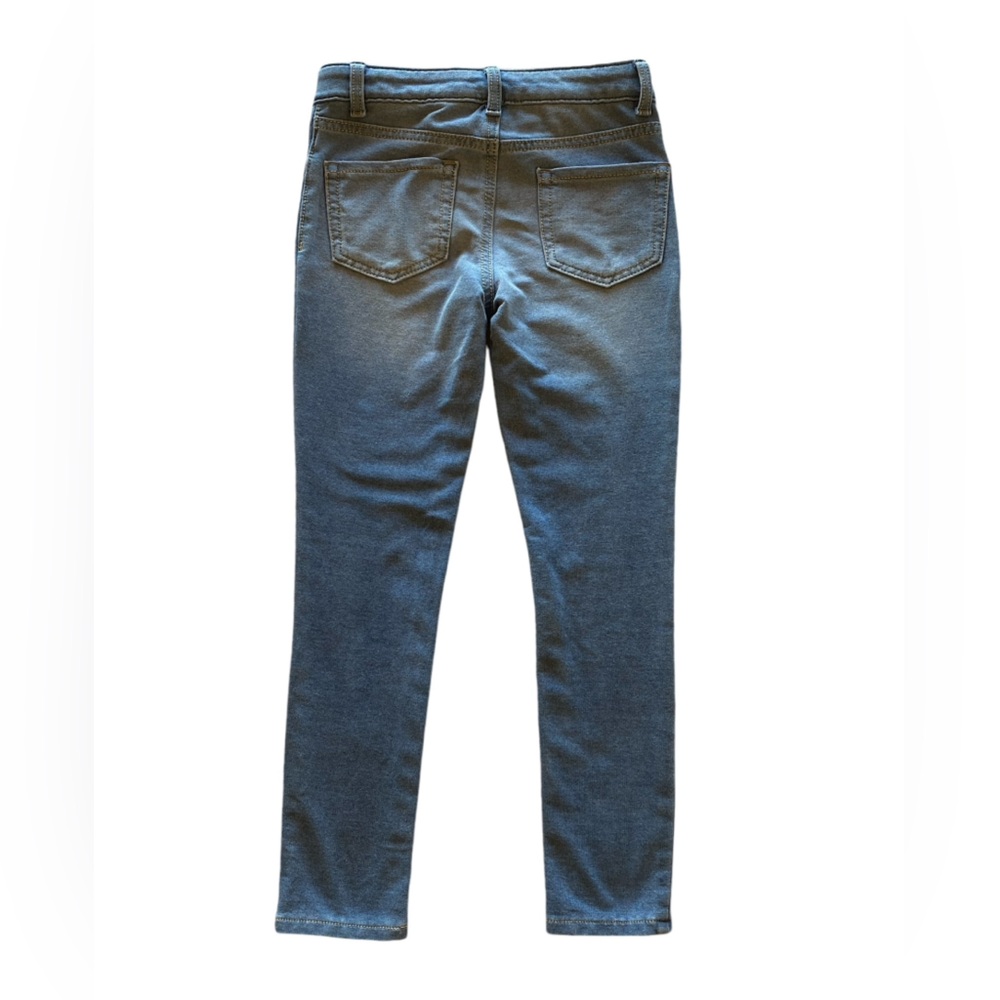 Cat & Jack Girls Blue Faux Denim Pants Size 6/7 Stretchy Great Condition! - Picture 2 of 9